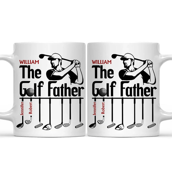 The Golf Father Funny Golfer Dad - Personalized Mug