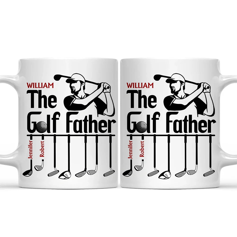 The Golf Father Funny Golfer Dad - Personalized Mug