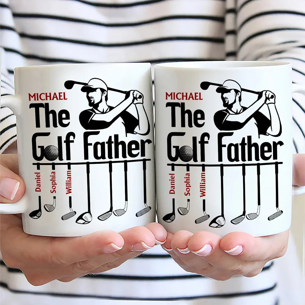 The Golf Father Funny Golfer Dad - Personalized Mug