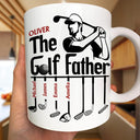 The Golf Father Funny Golfer Dad - Personalized Mug