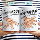 First Dad Now Grandpa First Bump - Personalized Mug