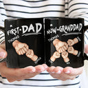 First Dad Now Grandpa First Bump - Personalized Mug