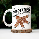 First Dad Now Grandpa First Bump - Personalized Mug