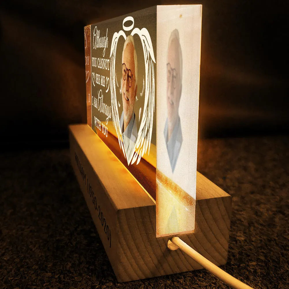 Custom Photo Your Light Always Shine In My Heart - Personalized Rectangle LED Light