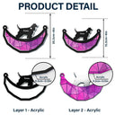 Dog Lover Swinging Moon - Personalized Acrylic Window Hanging Suncatcher