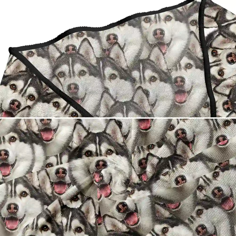 Custom Photo Beach Vacation Funny Face - Personalized Short Sarong Swimwear Cover Ups