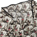 Custom Photo Beach Vacation Funny Face - Personalized Short Sarong Swimwear Cover Ups