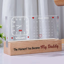 The Moment You Became My Mommy - Personalized Rectangle LED Light