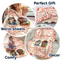 Best Friends Forever Connected By Heart - Personalized Fleece Blanket, Sherpa Blanket