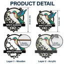 Nana's Garden Love Grows Here - Personalized Window Hanging Suncatcher Ornament