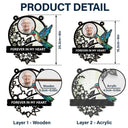 Custom Photo Although You Cannot See Me I'm Always With You Memorial - Personalized Window Hanging Suncatcher Ornament