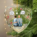 Christmas Will Never Be The Same Without You - Personalized Heart Shaped Glass Ornament