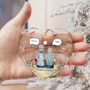 Christmas Will Never Be The Same Without You - Personalized Heart Shaped Glass Ornament