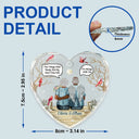 Christmas Will Never Be The Same Without You - Personalized Heart Shaped Glass Ornament