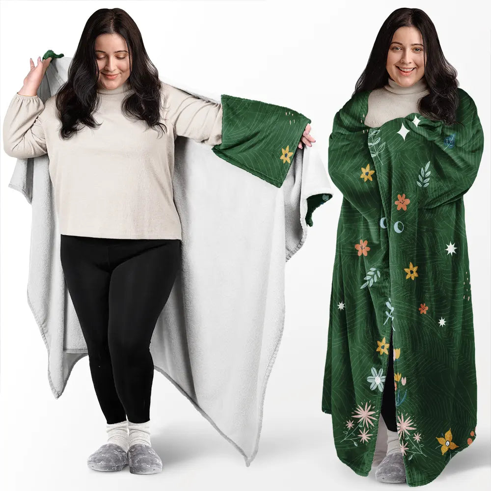 Gift For Bestie,Gift For Sisters,Love - Think Of This Blanket As A Hug From Me To You Besties Sisters - Personalized Wearable Blanket