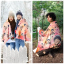 Gift For Couples, Gift For Husband, Gift For Wife - Custom Photo Funny I Love My Husband - Personalized Wearable Blanket