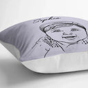 Custom Photo Pet Face Dog Cat Pencil Drawing - Personalized Pillow