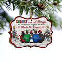 Work Made Us Colleagues But Our Potty Mouths - Christmas Gift For Best Friends And Colleagues - Personalized Wooden Ornament
