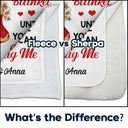 Gift For Couples, Gift For Husband, Gift For Wife, Gift For Boyfriend, Gift For Girlfriend - Hug This Blanket Until You Can Hug Me Couples - Personalized Fleece Blanket, Sherpa Blanket
