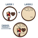 Love,Gift For Couples,Gift For Husband,Gift For Wife,Gift For Boyfriend,Gift For Girlfriend,Anniversary - The Year I Found My Missing Piece Kissing Couples - Personalized Custom Shaped Car Visor Clip