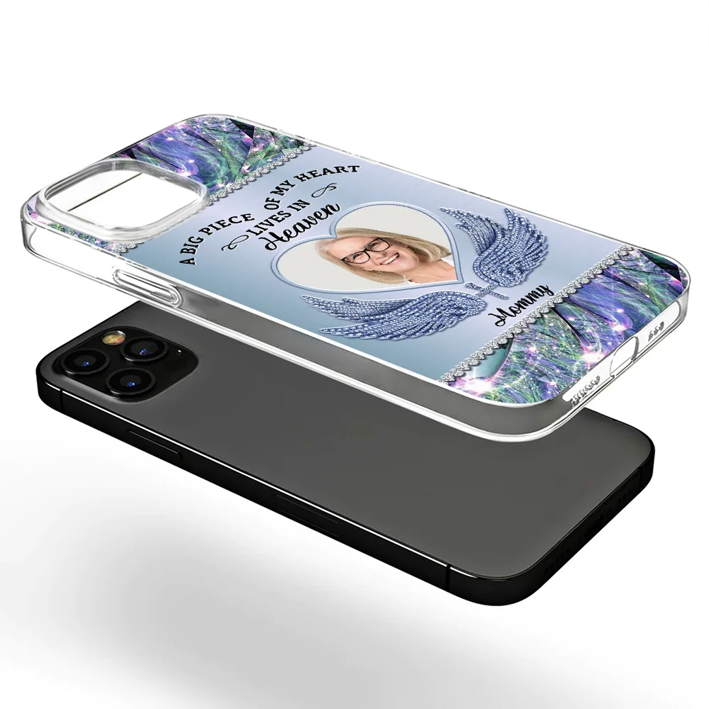Family, Memorial - Custom Photo I Will Always Carry You With Me - Personalized Clear Phone Case