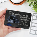 New Dad, Gift For Father, Gift For Husband - Custom Photo From The Bump Now You Can Carry Me Too - Personalized Card Wallet With Money Clip
