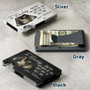 New Dad, Gift For Father, Gift For Husband - Custom Photo From The Bump Now You Can Carry Me Too - Personalized Card Wallet With Money Clip
