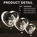Gift For Mother - Custom Photo Mom You Are The Heart Of Our Family - Personalized Crystal Heart