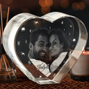 Gift For Couples - Custom Photo Loving Couple Family - Personalized Crystal Heart
