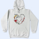 Gift For Grandma, Love, Gift For Mother - Mom's Grandma's Sweethearts Flower - Personalized T Shirt