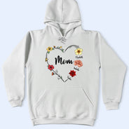 Gift For Grandma, Gift For Mother - Grandma Nana Mom Birth Flower - Personalized T Shirt
