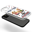 Funny,Parents,Gift For Grandparents,Gift For Mother,Gift For Father,Gift For Grandma,Gift For Grandpa - We're Yours No Returns Or Refunds Parents Grandparents - 3D Inflated Effect Printed, Personalized Clear Phone Case
