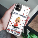 Funny,Parents,Gift For Grandparents,Gift For Mother,Gift For Father,Gift For Grandma,Gift For Grandpa - We're Yours No Returns Or Refunds Parents Grandparents - 3D Inflated Effect Printed, Personalized Clear Phone Case
