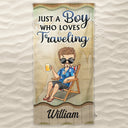 Just A Girl Who Loves Beaches Swimming Picnic Vacation Traveling - Birthday, Funny Gift For Her, Him, Besties, Family - Personalized Custom Beach Towel