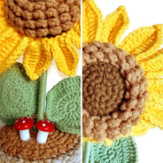 Custom Photo Memorial Look For Me In The Sunshine - Personalized Crochet Plant Pot