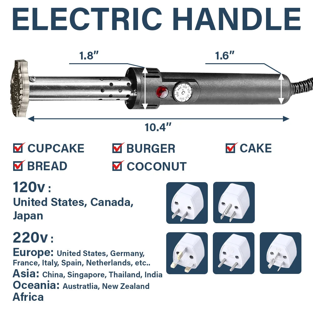 Happy, Gift For Yourself, Gift For Women, Gift For Men, Grilling - BBQ King Grill Master - Personalized Grilling Branding Stamp