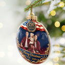 Independence Day, America 250th, Christmas, Proud, Custom Photo, Family, Remove BG Photo - Custom Photo Family Merry Christmas 250 Years Of Freedom - Personalized Custom Shaped Acrylic Ornament