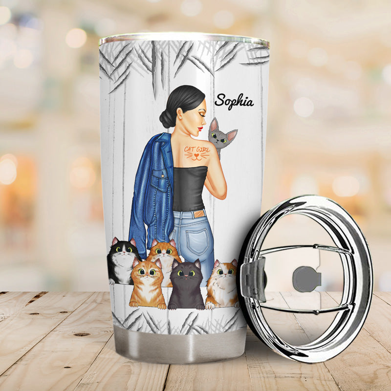 Best Cat Mom Ever - Gift For Cat Lovers - Personalized Custom Tumbler