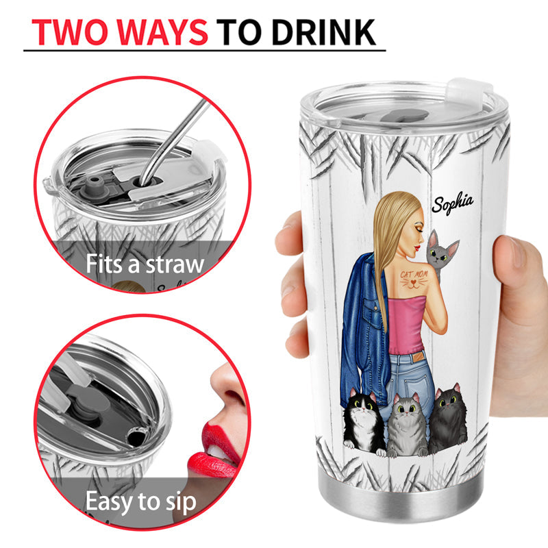 Best Cat Mom Ever - Gift For Cat Lovers - Personalized Custom Tumbler