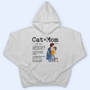 Cat Mom - Gift For Cat Lovers - Personalized Custom T Shirt