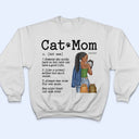 Cat Mom - Gift For Cat Lovers - Personalized Custom T Shirt