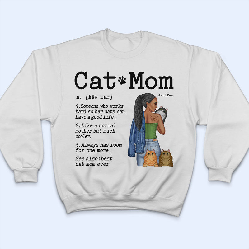 Cat Mom - Gift For Cat Lovers - Personalized Custom T Shirt