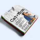 Cat Mom - Gift For Cat Lovers - Personalized Custom T Shirt