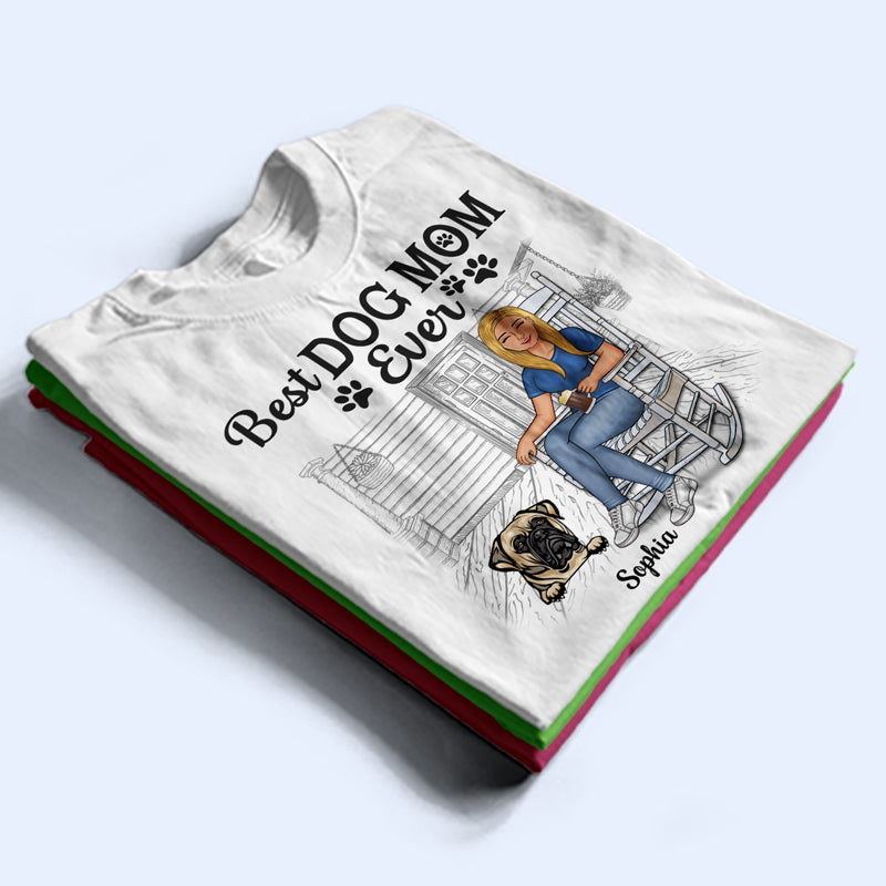 Meilleure maman chien de tous les temps - Cadeaux pour maman - T-shirt personnalisé