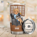 Thank You Best Dog Mom Ever Chibi Woman - Mother Gift - Personalized Custom Tumbler