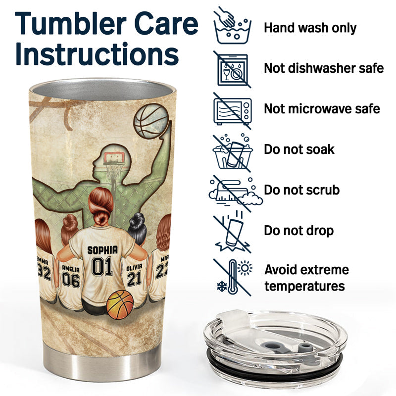 Basketball Mom Behind Every Basketball Player - Gift For Mother - Personalized Custom Tumbler