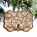 Christmas Family Tree And So Together They Built A Life They Loved - Memorial Gift For Family - Personalized Custom Wooden Ornament
