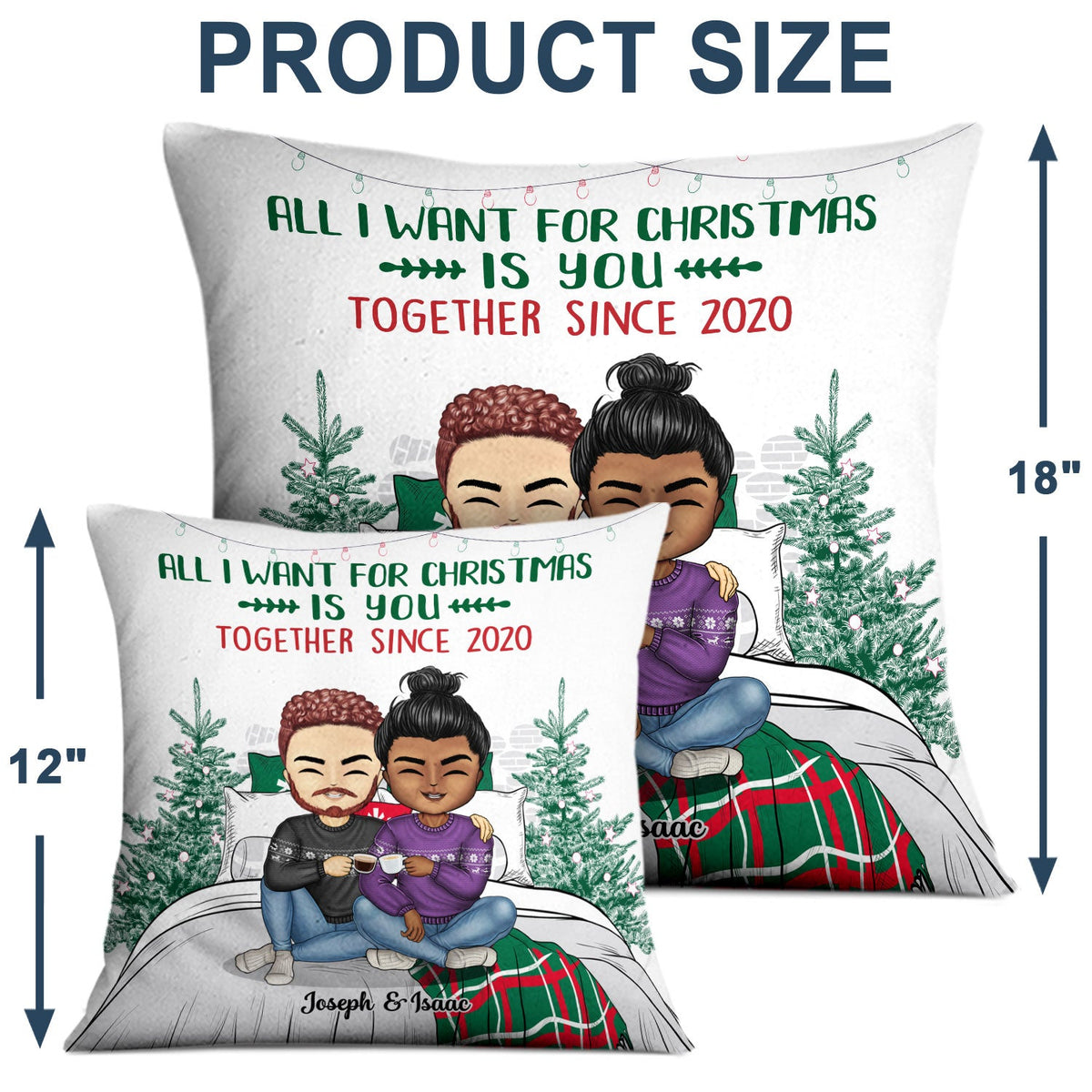 Merci pour tous les orgasmes, tu es le seul que je veux - Cadeau de Noël pour couple - Oreiller personnalisé