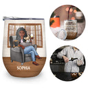 Thank You Best Dog Mom Ever - Mother Gift - Personalized Custom Wine Tumbler