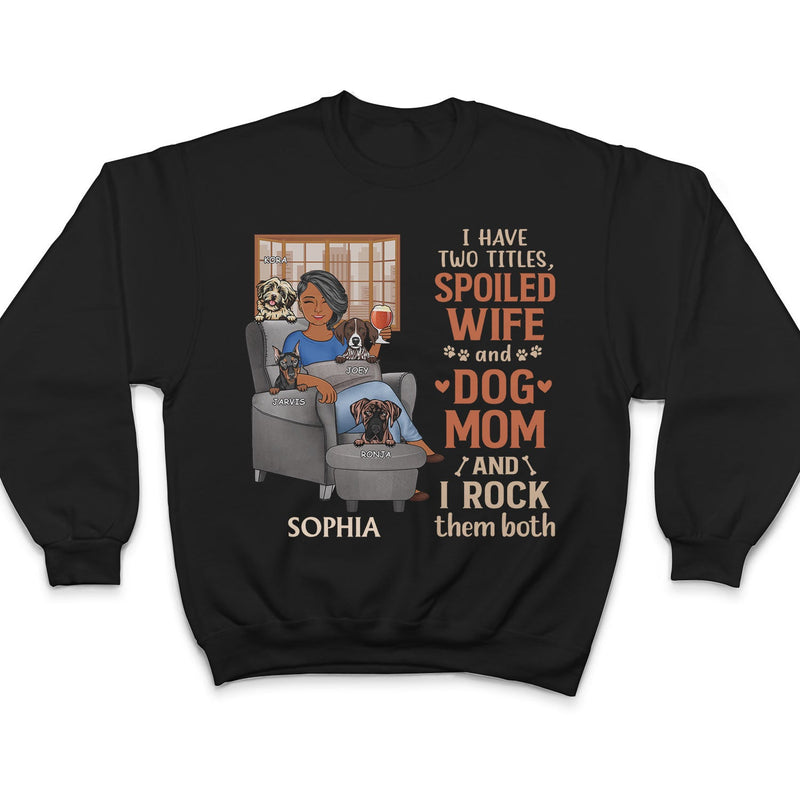 La folle aux chiens, la meilleure maman de chien au monde - Cadeau pour les amoureux des chiens - T-shirt personnalisé